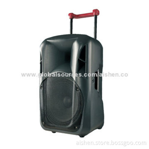 Speaker with USB/SD/FM/Wireless Mic/Remote Control/Rechargeable Battery